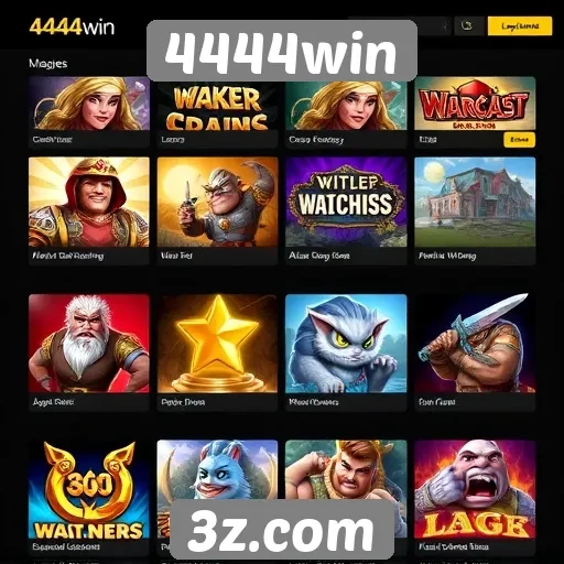Análise das opções de jogos disponíveis no 4444win