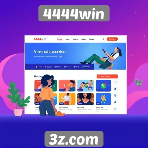 Experiência do usuário no site 4444win
